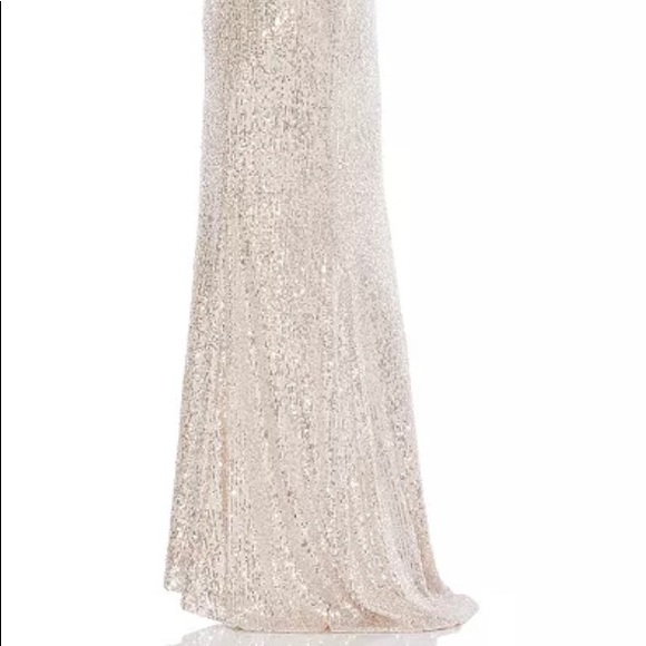 Sequin V-Neck Gown - Picture 5 of 8